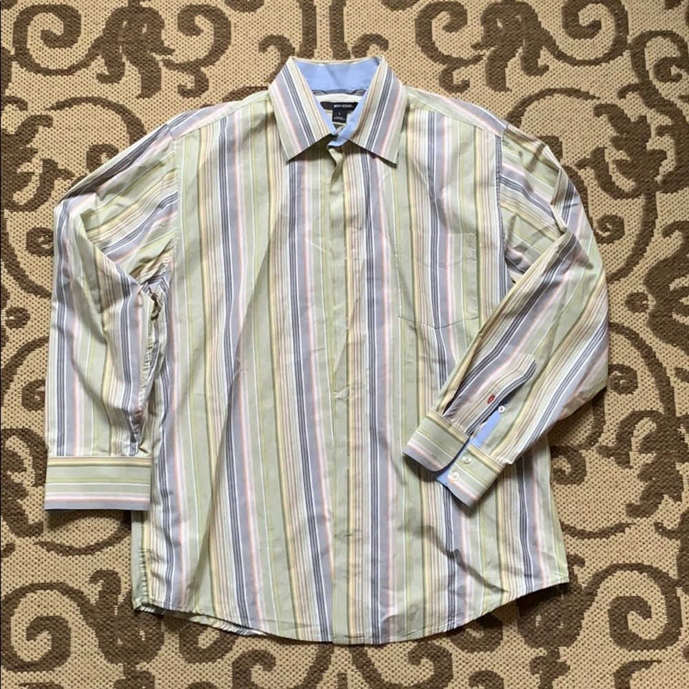 Men’s Pastel Striped Dress Shirt